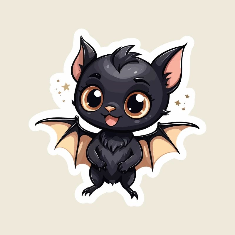 Bat Cute Illustration