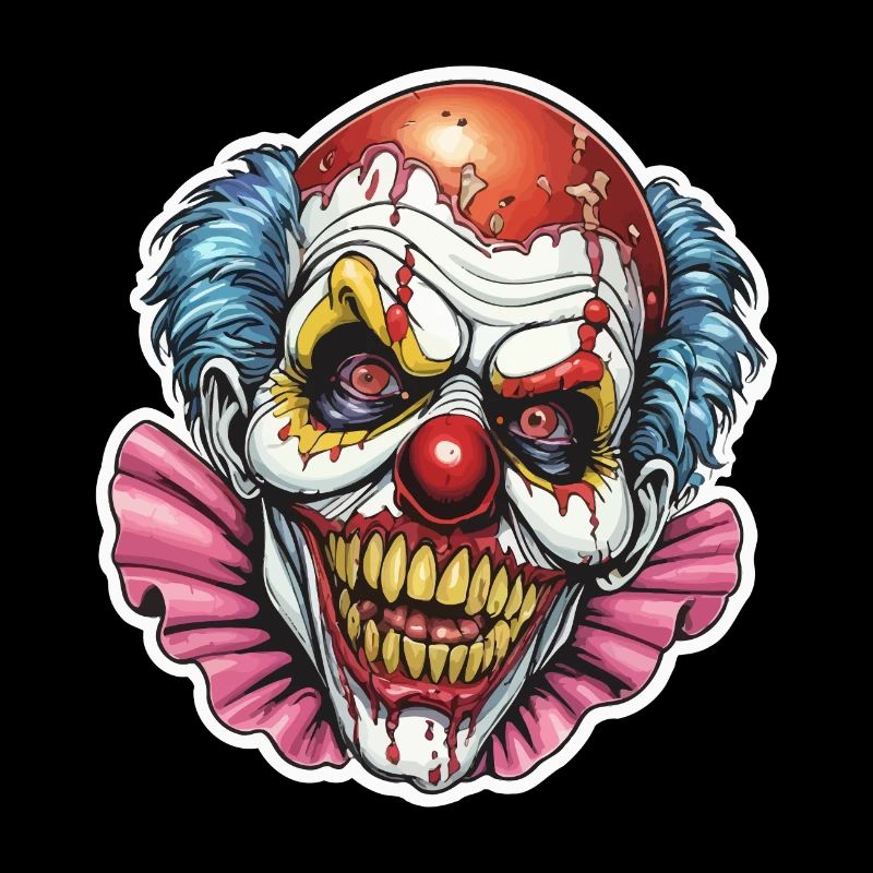 Zombie Clown Illustration