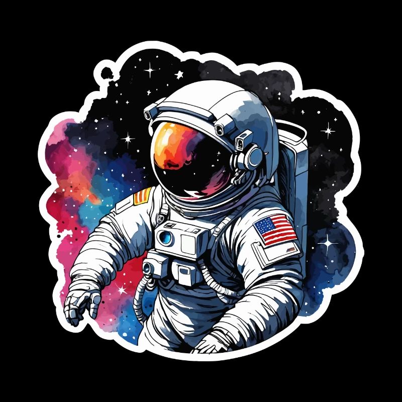 Aquarelle d’astronaute Aquarelle