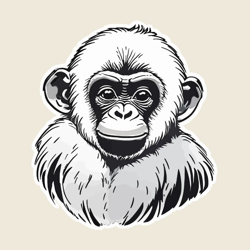 Aquarelles de singe