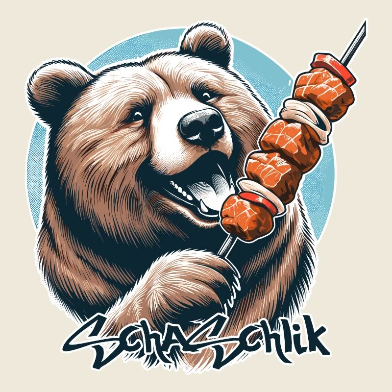 Shashlik Meat Skewer Bear Gift