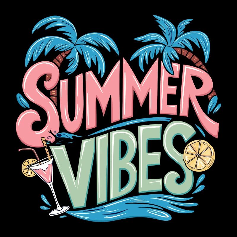 Summer Vibes Sun Holiday Palm Trees