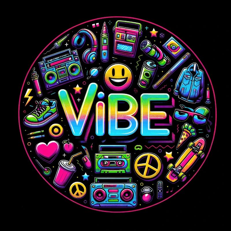 Retro-Vibe: Neon Buzz