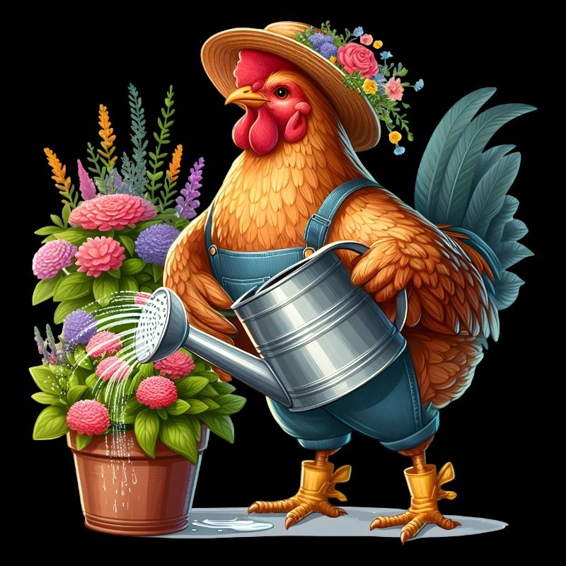 Le poulet comme jardinier