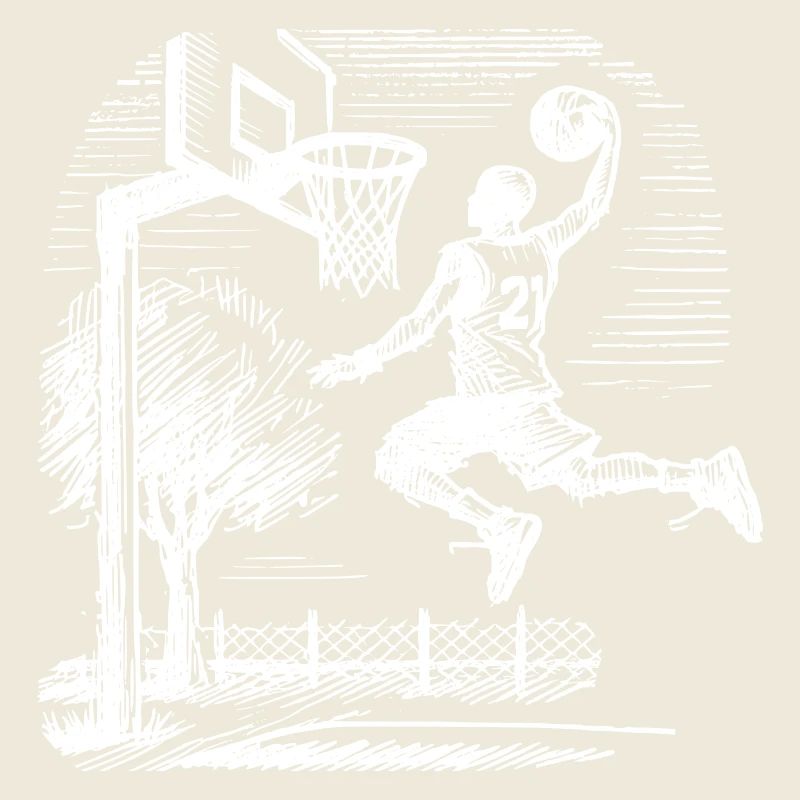 Basketball player dunk