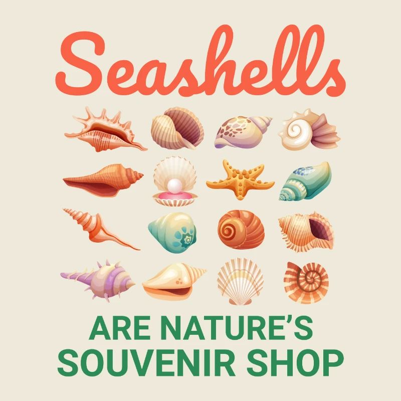 Seashells Collector Beachcomber Sea Shell Ocean