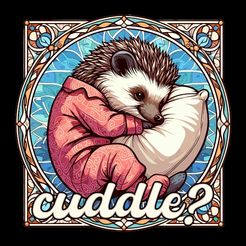 Hedgehog Cuddle Cuddly Pillow Gift