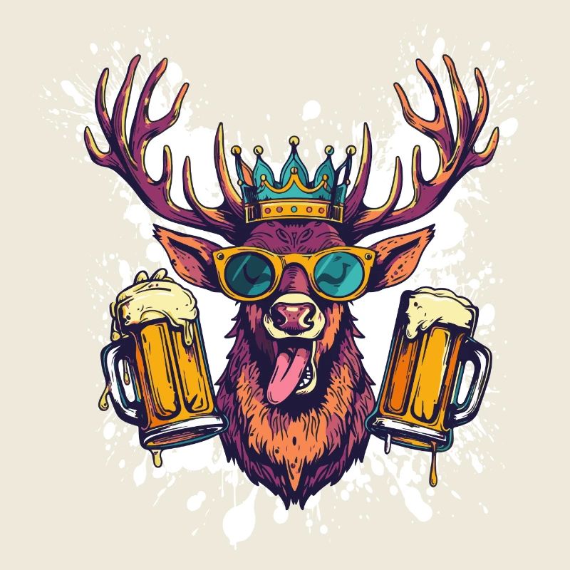 Bière de cerf drôle