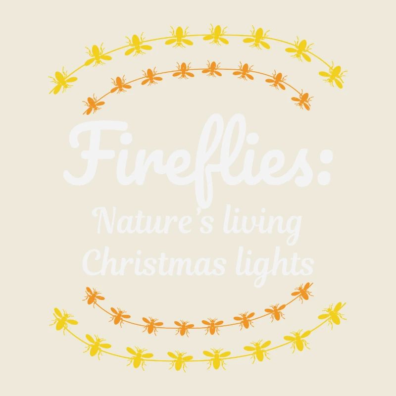 Fireflies Firefly Lightning Bug Insect Christmas
