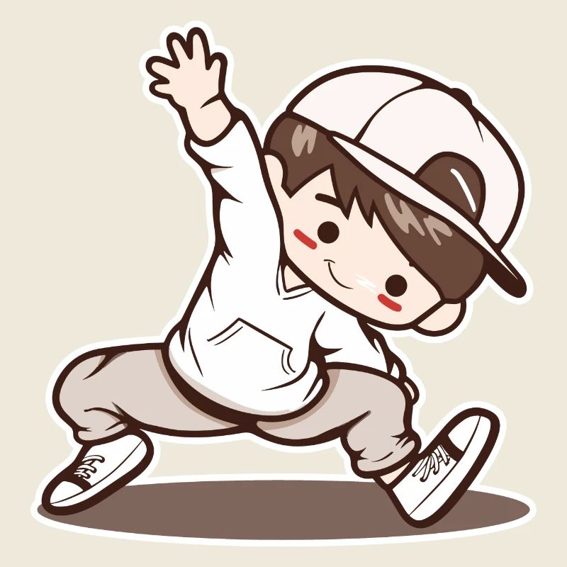 Petit garçon de breakdance