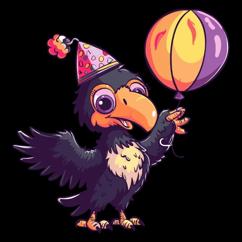 Harpyie Vogel Geburtstag Comic