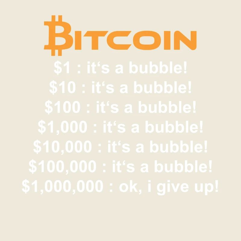 BITCOIN ITS JUST A BUBBLE $ 1.000.000 $