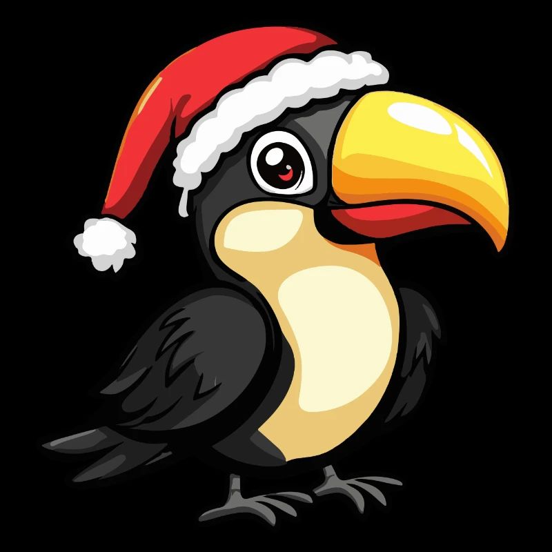 Toucan oiseau Noël mignon