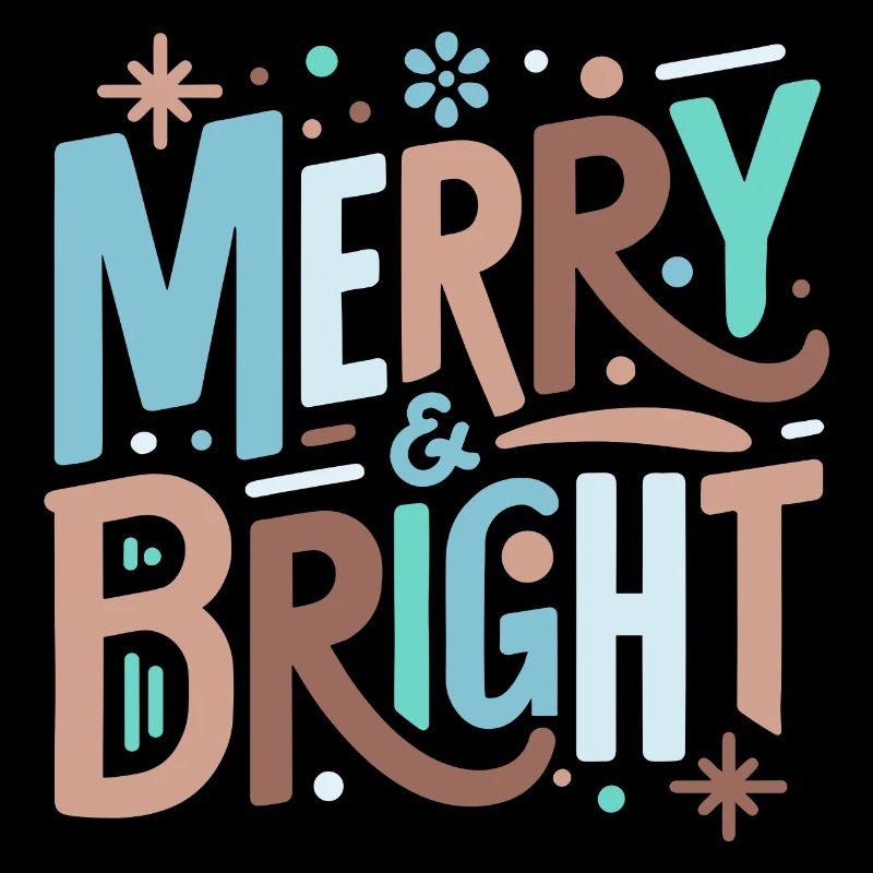 Typographie festive joyeuse et lumineuse