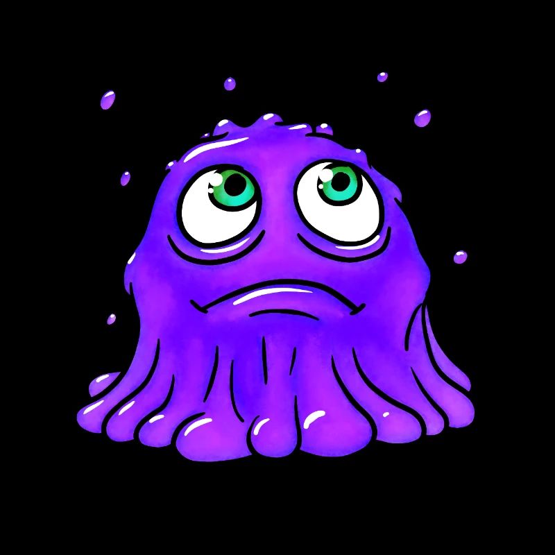 Monstre de bave violette