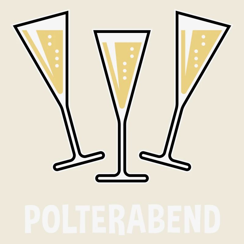 Polterabend (JGA / Sektgläser / Trichter Zu / 3C)