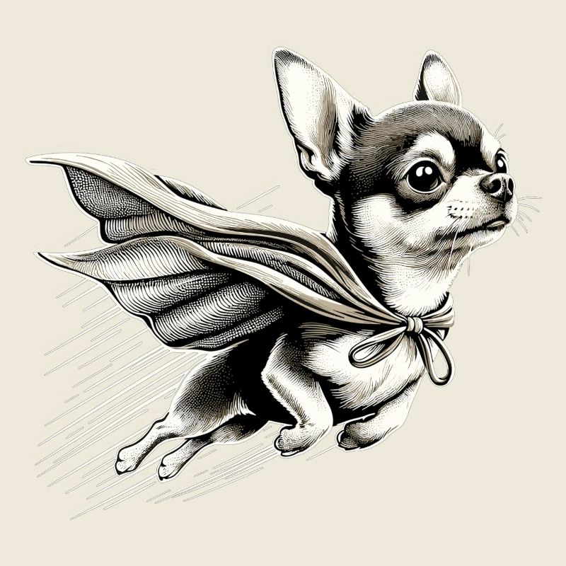 Super Hund Chihuahua Held Cape Chi Chis Geschenk
