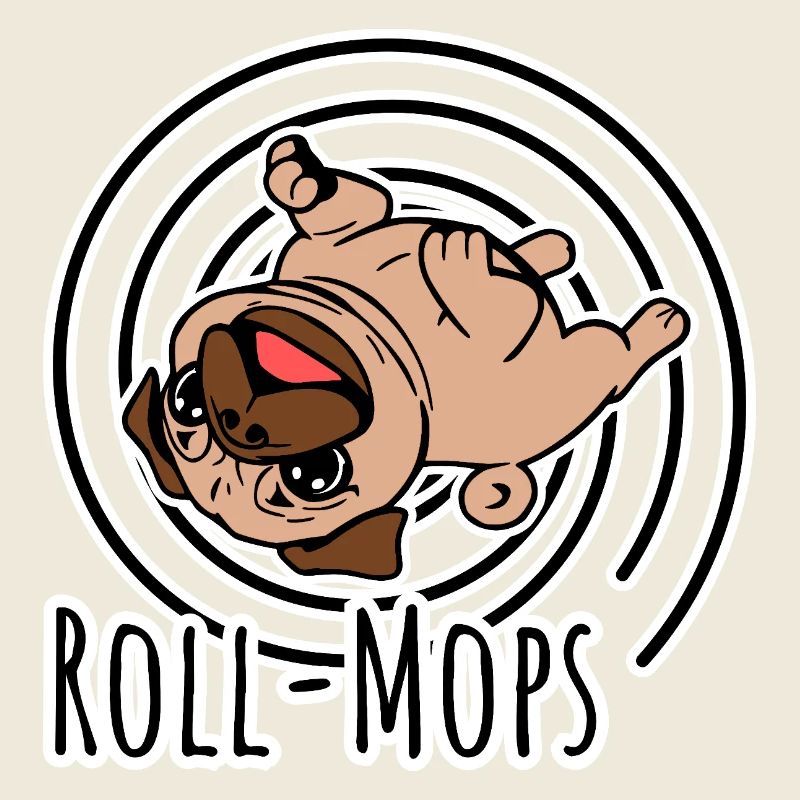 Rollender Mops - Ein Roll-Mops