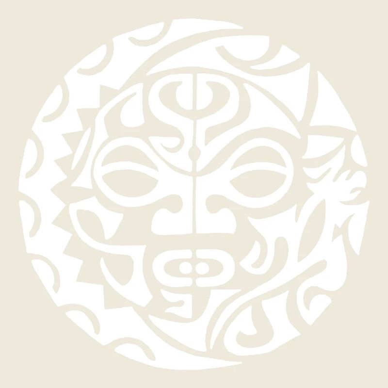 Polynesischer Schädel (weiß)