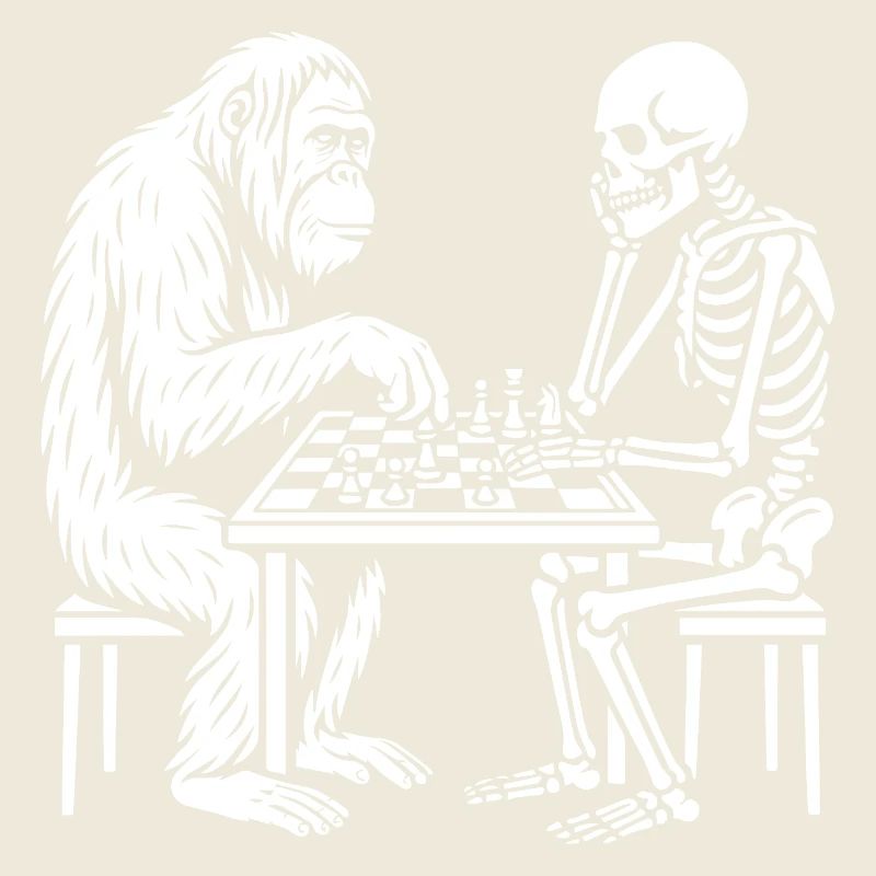 Primate vs Skeleton Chess Duel