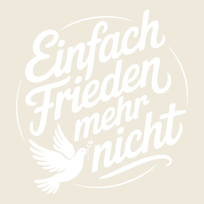 Friedensbotschaft mit Friedenstaube | Peace Design