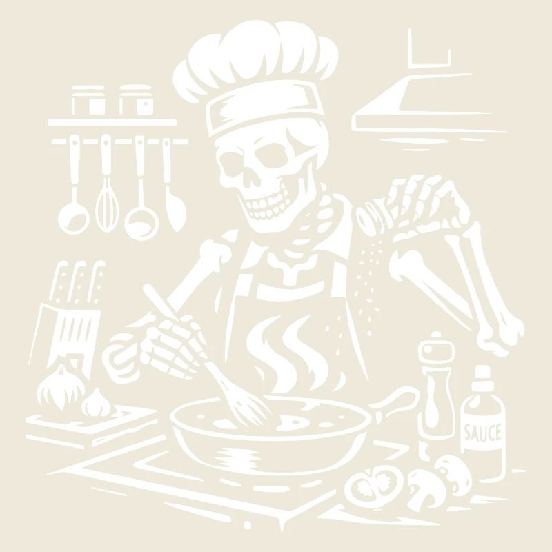 Bol de brassage Squelette Chef