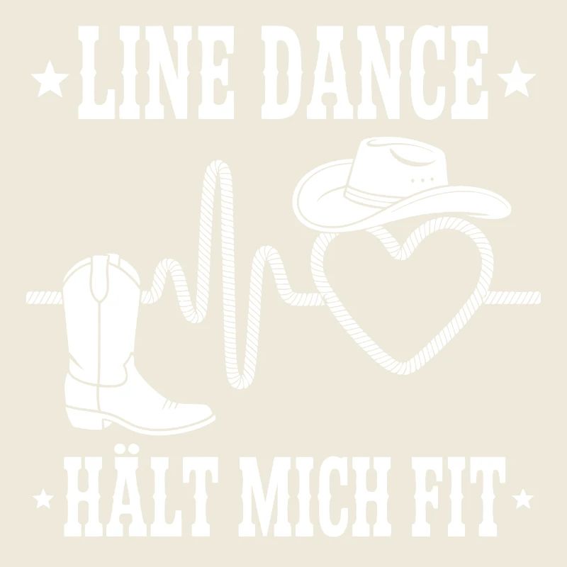 Line Dance Herz Cowboy Stil