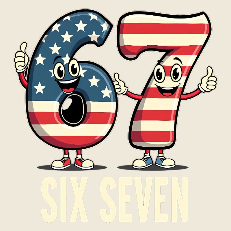 US Flag 67 Memes Six Seven