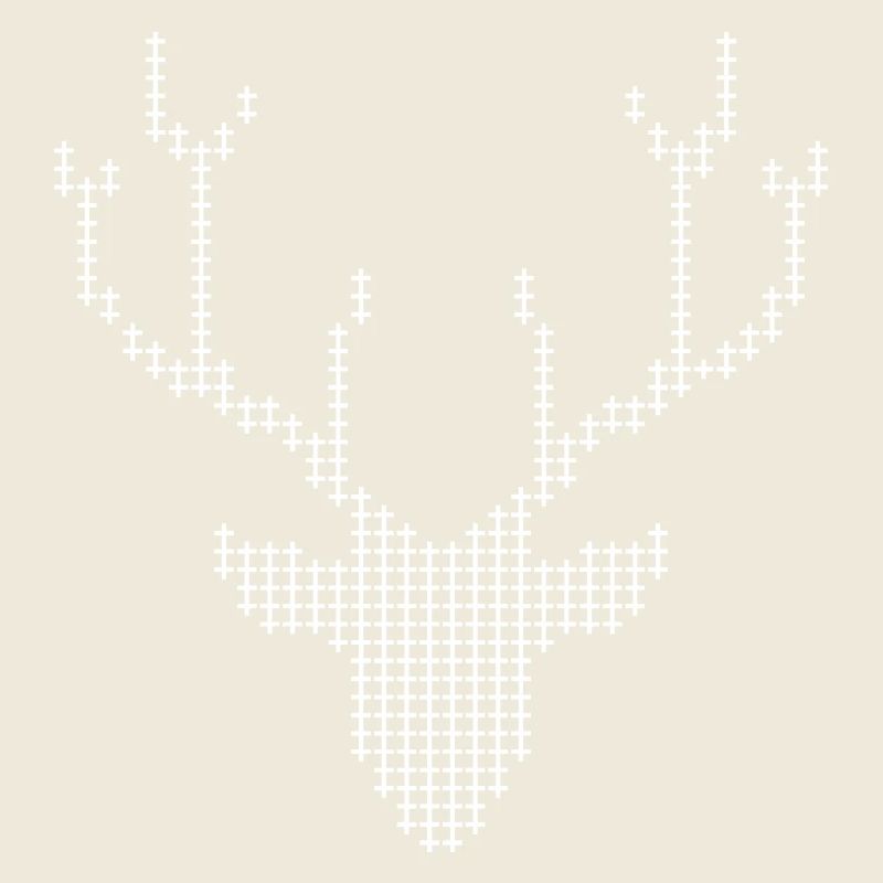 Pixel Deer-Geweihe