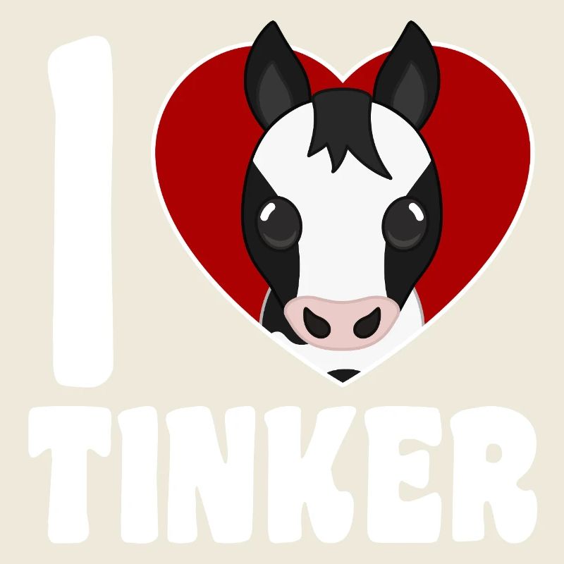 I Love Tinker Horses - Heart