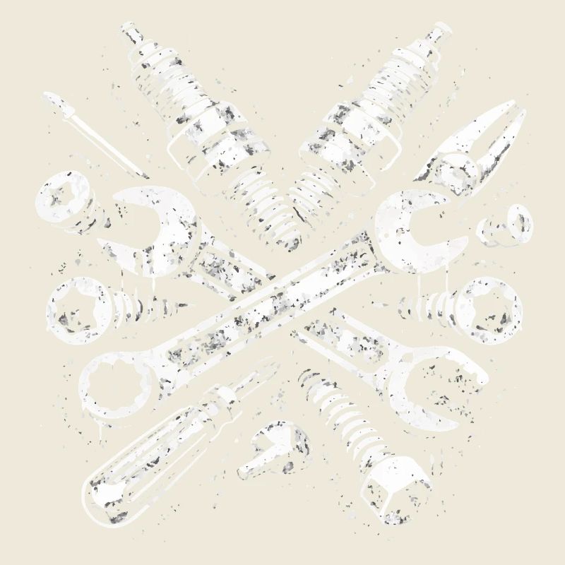 Tool Grunge Mechanic Spark Plug Design
