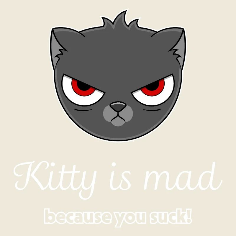 offended cat