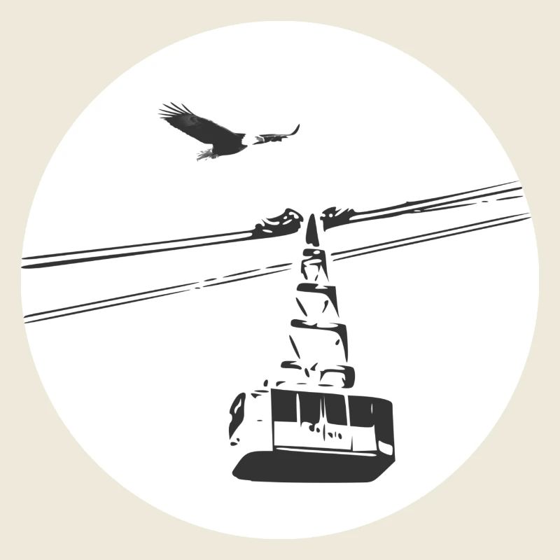 Gondola with eagle black