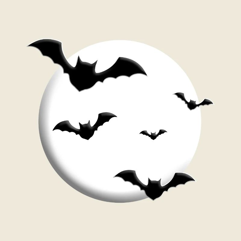 FLEDERMÄUSE - MOND - HALLOWEEN - FLEDERMAUS