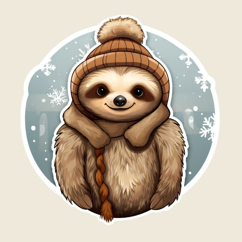 Sloth in winter