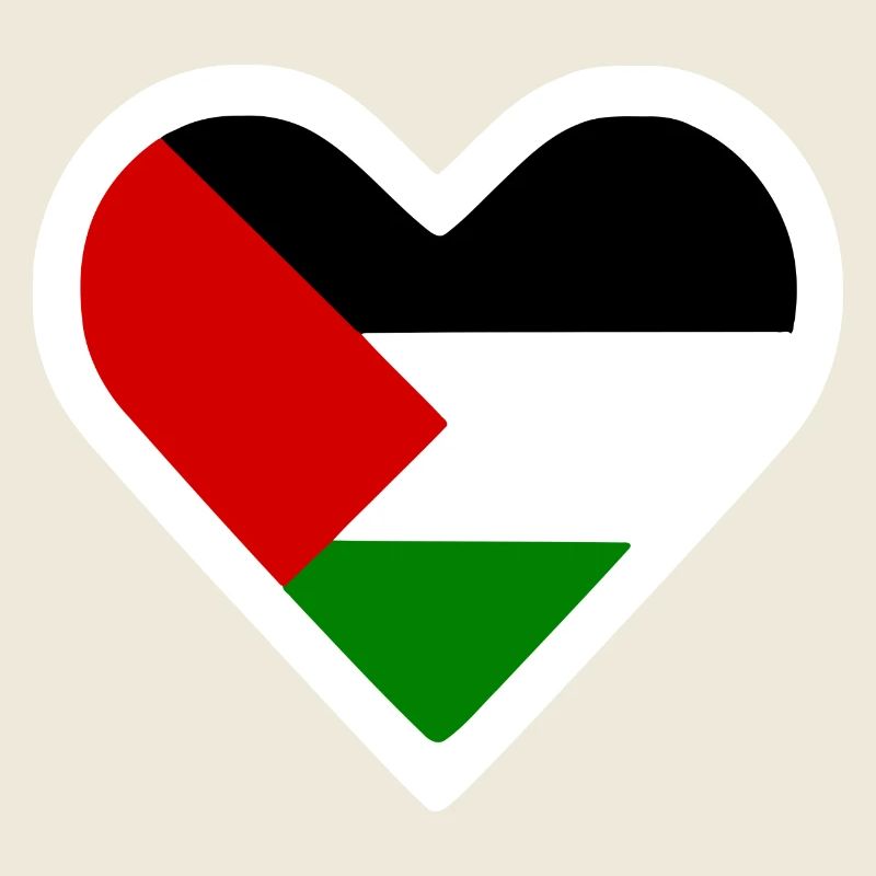 Free palestine heart
