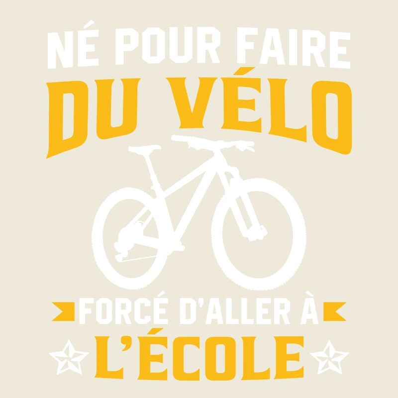 Né pour faire du vélo mais forcé d'aller à l'école