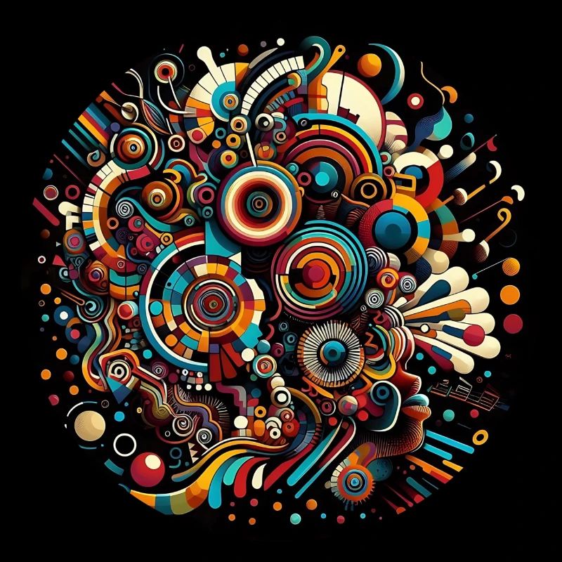 Afro Style Musik Kunst, Explosion der Farben