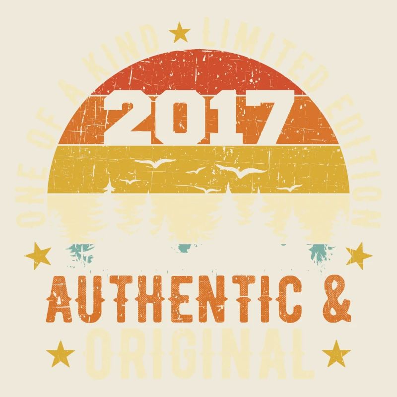 Original 2017 authentisches Geburtstagsgeschenk 2017