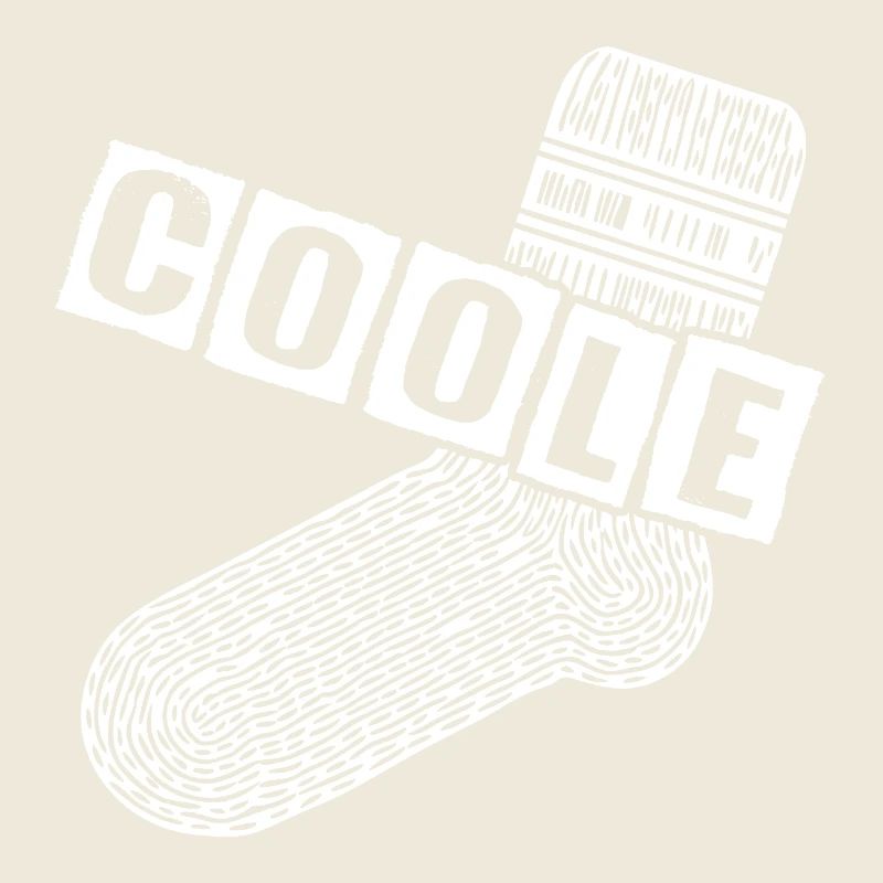Cool sock - fun motivational design