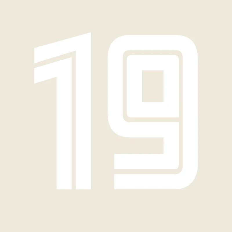 Jersey number 19 – 19th anniversary gift