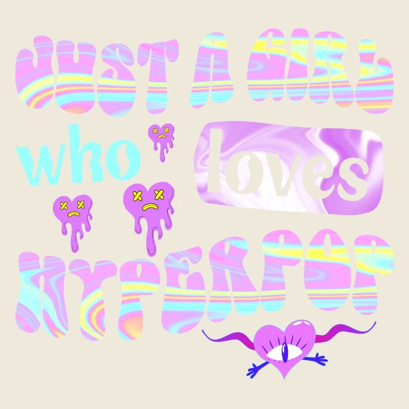 Mädchen, das Hyperpop-Musik liebt