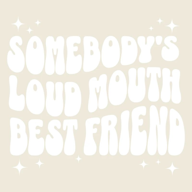 Humorvoller Satz gesprächiger bester Freund