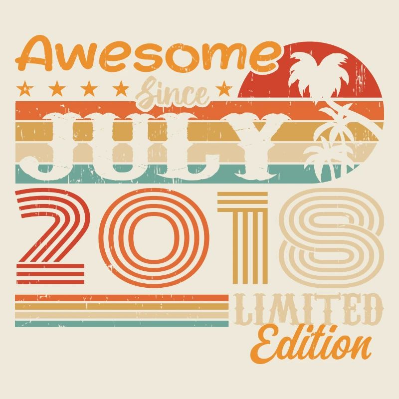 Juli 2018 Juli Geburtstagsgeschenk Juli 2018