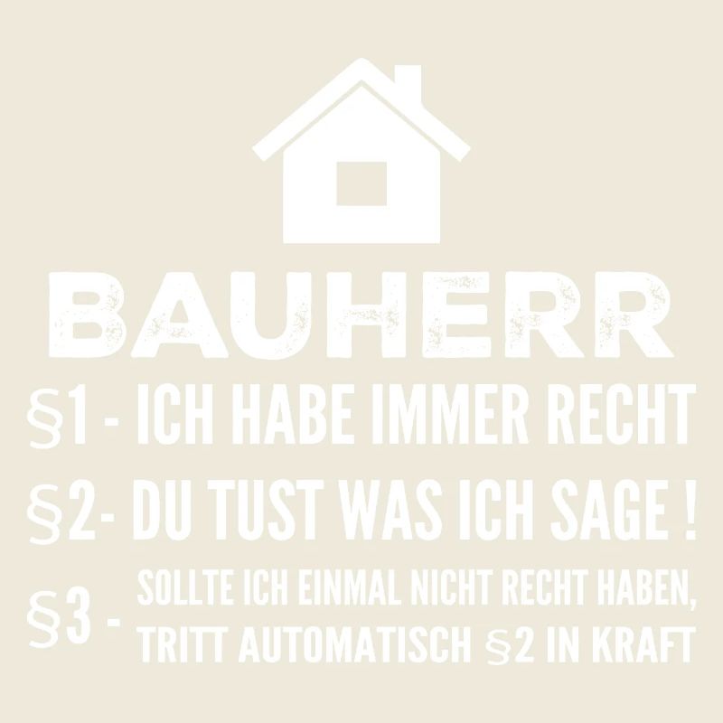 Builder House Construction Site Funny Gift