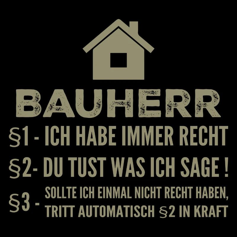 Builder House Construction Site Funny Gift