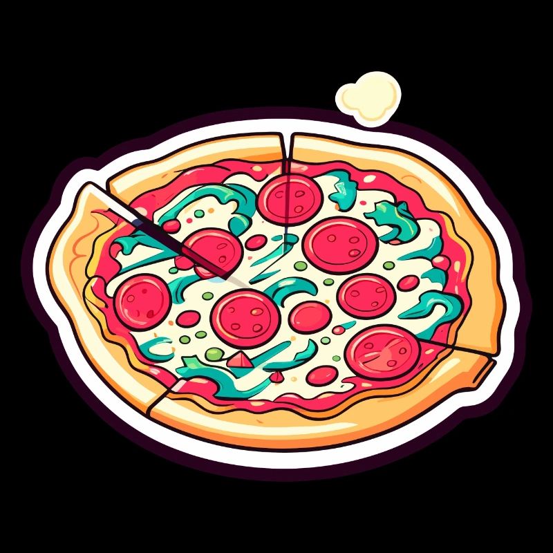 Pizza Slice Zeichnung