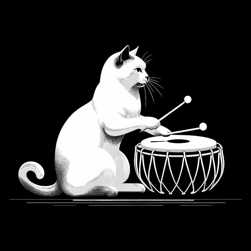 Rhythm Cat - Chat jouant aux Tonga