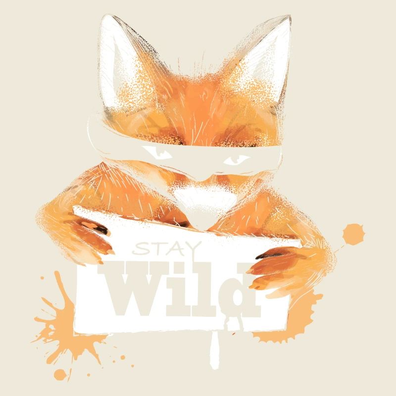 Fuchs mit einer Nachricht