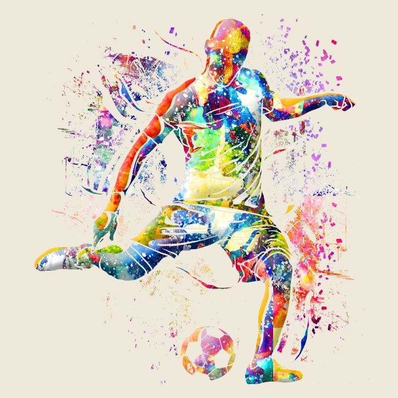 Playing soccer - Soccer player